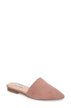 Steve Madden Trace Mule In Mauve Suede
