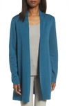 EILEEN FISHER MERINO STRAIGHT LONG CARDIGAN,F7UO-K3500M