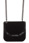 STELLA MCCARTNEY LARGE FALEBELLA BOX VELVET SHOULDER BAG,9132876