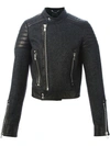 DIESEL Panelled Biker Jacket,WALITE00SL1CBGGCJ