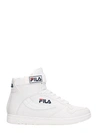 FILA FX 100 WHITE LEATHER MID SNEAKERS,1010151