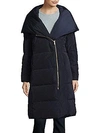 Cole Haan Portrait Collar Puffer Coat In Black
