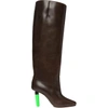 VETEMENTS VETEMENTS BROWN HIGHLIGHTER SOCIAL WORKER BOOTS