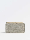 Jimmy Choo Ellipse Glitter Clutch - Beige In Champagne