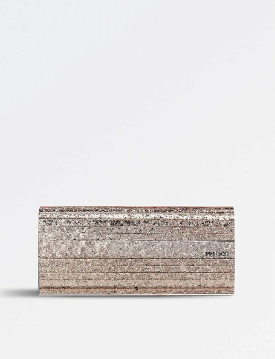 JIMMY CHOO WOMENS BALLET PINK SWEETIE GLITTER ACRYLIC CLUTCH BAG,85903869