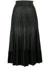 ALEXANDER MCQUEEN Metallic embroidered silk maxi skirt,493379Q1WHF12469602