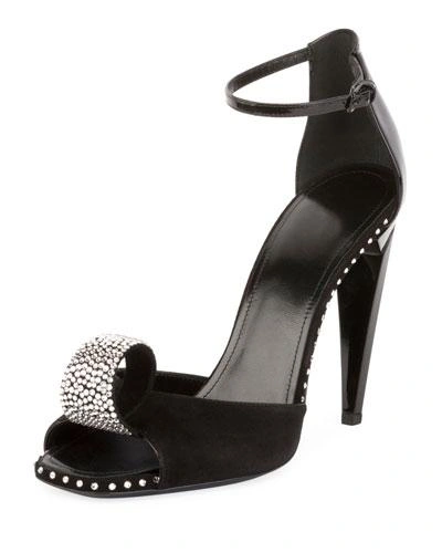 Saint Laurent Crystal-embellished D'orsay Sandal