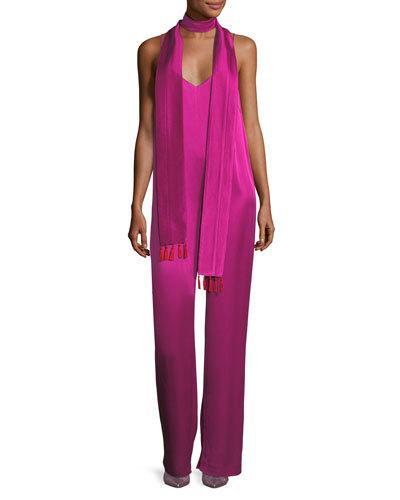 satin cami jumpsuit