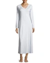 HANRO PURE ESSENCE LONG-SLEEVE NIGHTGOWN,PROD132630015