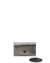 Akris Large Anouk Envelope Metallic Leather Crossbody Bag In Pewter