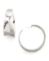 NEST JEWELRY HAMMERED SILVER HOOP EARRINGS,PROD154530174