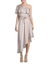 ZIMMERMANN Sueded One Shoulder Silk Dress