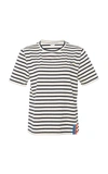Kule The Modern Crewneck Boxy T-shirt In Stripe
