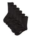 Ralph Lauren Roll Top Trouser Socks, Set Of 6 In Black