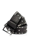 Zadig & Voltaire Starlight Leather Belt In Black
