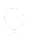 ROSA DE LA CRUZ chain heart pendant necklace,TUQ3032YG12317504