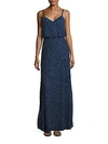 ADRIANNA PAPELL SEQUINED CHIFFON GOWN,0400087049892