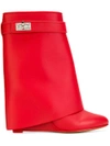 GIVENCHY GIVENCHY SHARK LOCK BOOTS - RED,BE0890600412483515