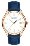 MOVADO HERITAGE CALENDOPLAN LEATHER STRAP WATCH, 36MM,3650034
