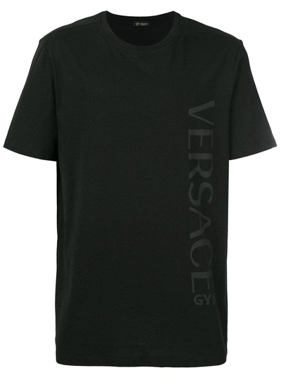 Versace Logo运动t恤 In Black