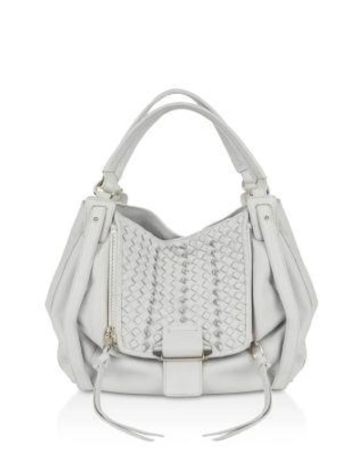 Kooba Jonnie Leather Tote In Stone/silver