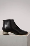 PIERRE HARDY SILVER ANKLE BOOTS,ND06/BLACK