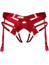 Bordelle Suspender Belt In Red