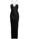 Gilda & Pearl Gina Long Slip Dress In Black