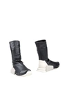 ADIDAS ORIGINALS RICK OWENS X ADIDAS WOMAN ANKLE BOOTS BLACK SIZE 8.5 SOFT LEATHER,11356718BU 8