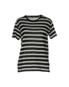 R13 WOMAN T-SHIRT BLACK SIZE M COTTON, CASHMERE,12091038VO 5