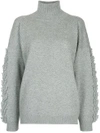 Barrie Troisieme Dimension Cashmere Turtleneck Pullover In Grey