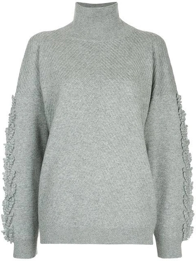 Barrie Troisieme Dimension Cashmere Turtleneck Pullover In Grey