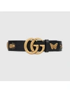 GUCCI Leather belt with animal studs,405626DYWWT12473109