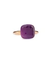 POMELLATO NUDO ROSE GOLD & AMETHYST RING, GRANDE,PROD206210091