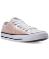 CONVERSE WOMEN'S CHUCK TAYLOR OX SEQUIN CASUAL SNEAKERS FROM FINISH LINE
