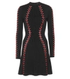 ALEXANDER MCQUEEN Silk and wool-blend knitted dress