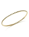 ARMENTA 18K YELLOW GOLD SUENO BLACK SAPPHIRE ETERNITY BANGLE,15140