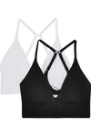 Skin + Net Sustain Helen Set Of Two Organic Pima Cotton-blend Jersey Soft-cup Triangle Bras