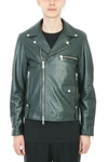 LOW BRAND PIN GREEN LEATHER JACKET,L1JFW17183389