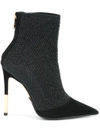 BALMAIN QUILTED ANKLE BOOTS,W7FC225PCNGMBLAIR12487834