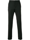 Prada Slim-fit Gabardine Trousers In Black