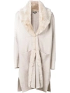 N•PEAL Milano fur collar coat,NPW1292F12479009