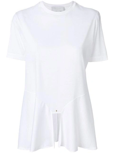 Esteban Cortazar Scarf T-shirt In White