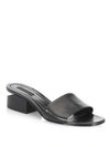 ALEXANDER WANG Lou Leather Low-Heel Slides