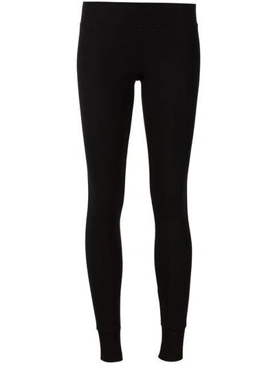 Atm Anthony Thomas Melillo Full-length Double-layer Yoga Tights In Black