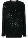 GIVENCHY GIVENCHY SEQUINNED JUMPER - BLACK,17I780753612452051