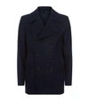 GIEVES & HAWKES DOUBLE BREASTED PEA COAT,P000000000005629460