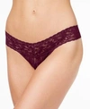 HANKY PANKY SIGNATURE LACE LOW RISE THONG 4911
