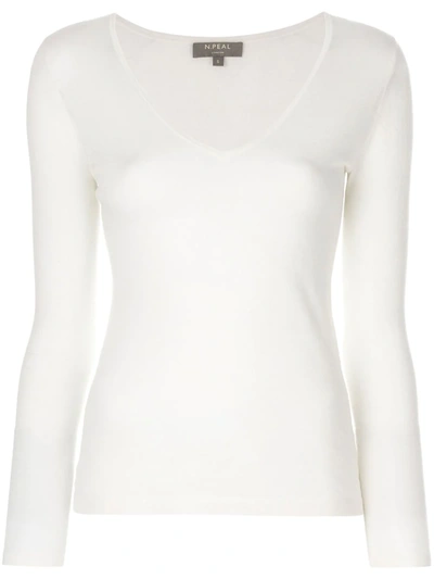 N•PEAL V-NECK SWEATER,NPW80812482867