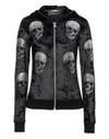 PHILIPP PLEIN HOODIE SWEATJACKET "LIGHT PHILIPPA",A17CWJB0144PJY004N02